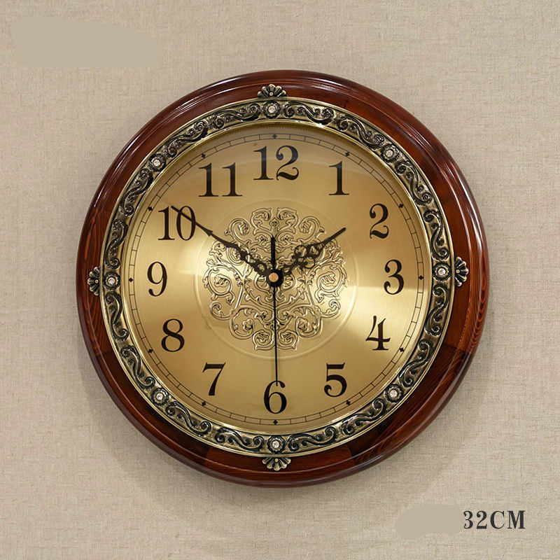 European Style Silent Round Wall Clock