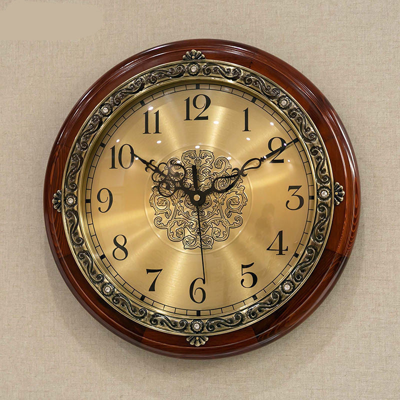 European Style Silent Round Wall Clock