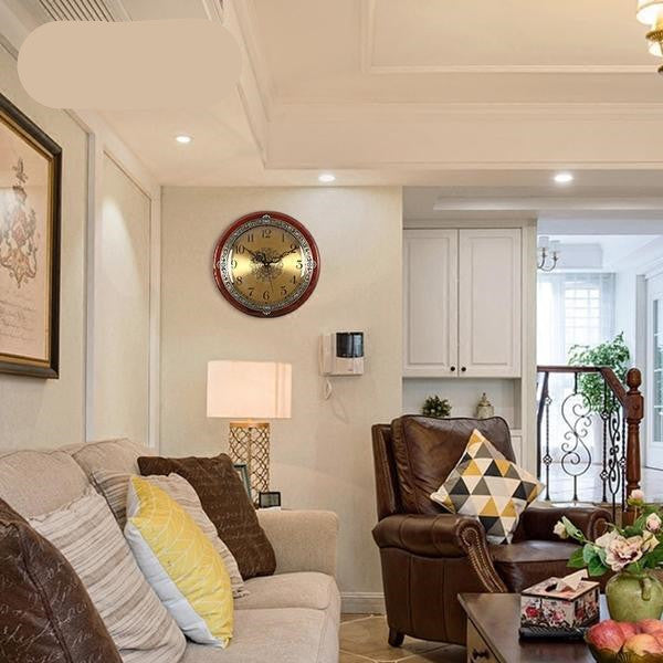 European Style Silent Round Wall Clock