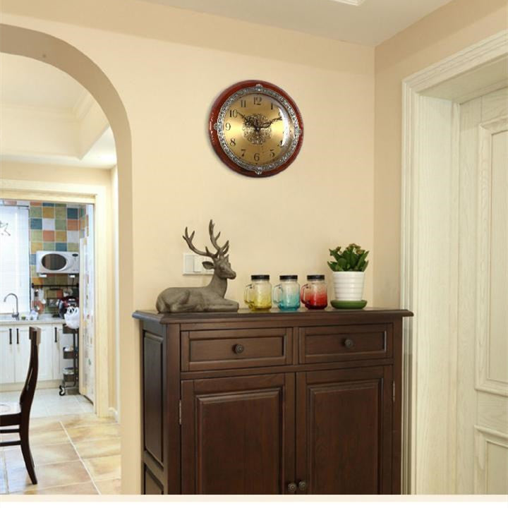 European Style Silent Round Wall Clock
