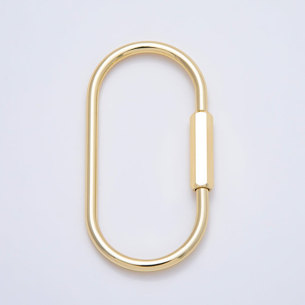 Gold-Filled Carabiner Bag Charm Keychain