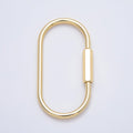 Gold-Filled Carabiner Bag Charm Keychain