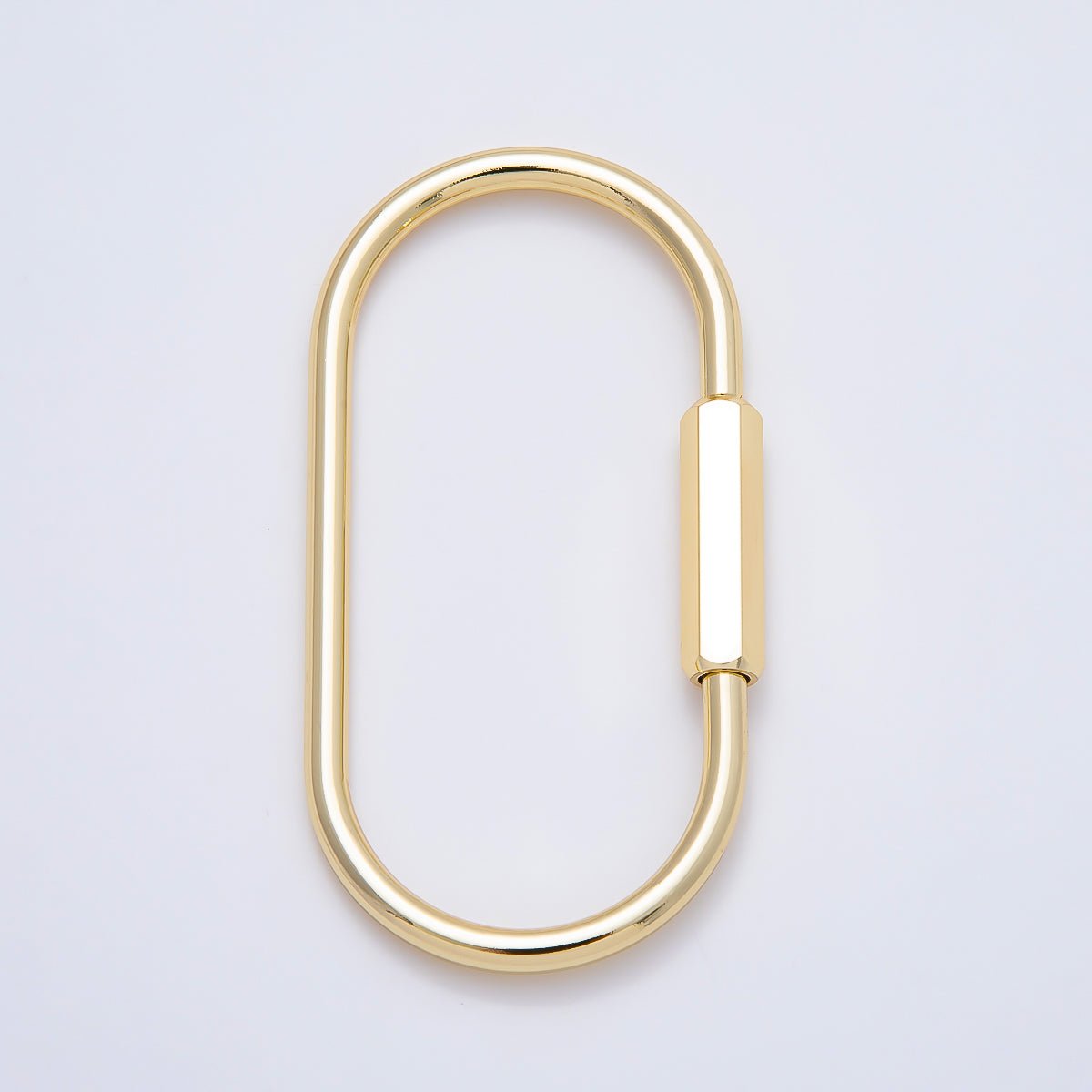 Gold-Filled Carabiner Bag Charm Keychain