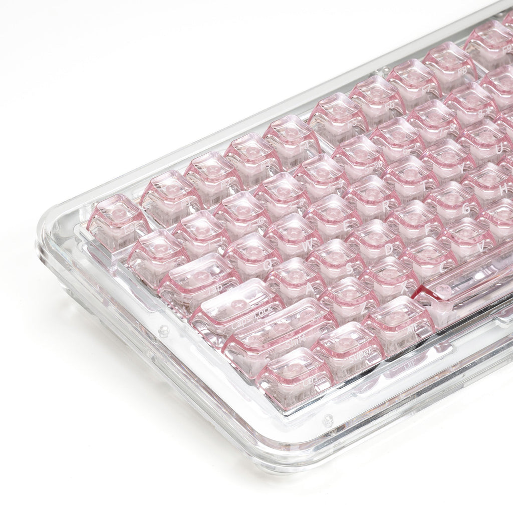 XVX Arctic Transparent SA Profile Double-Shot PC Keycap Set