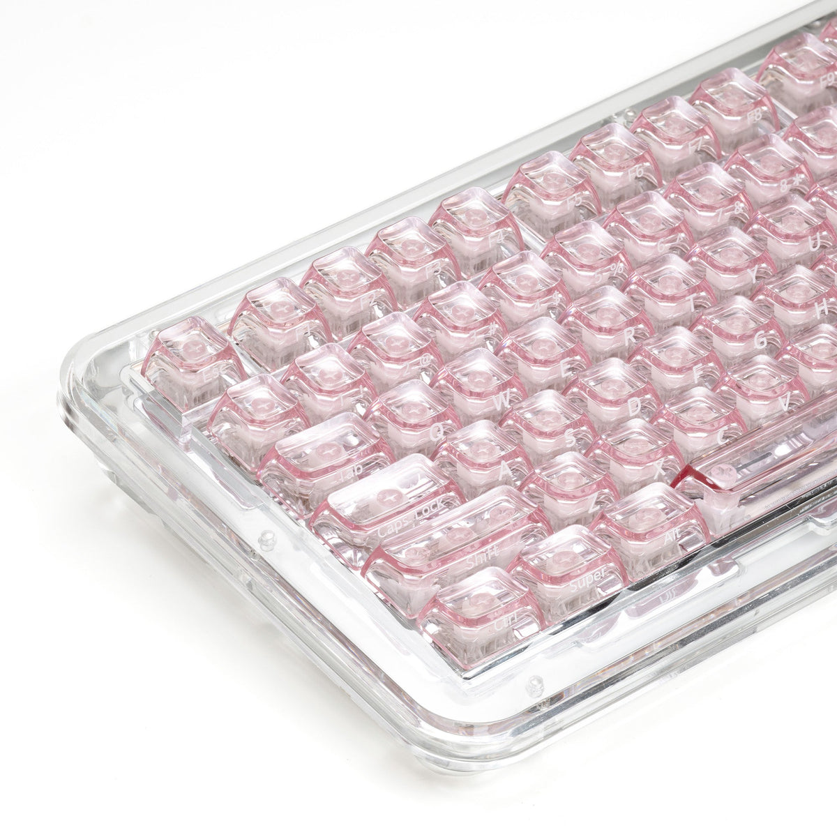 XVX Arctic Transparent SA Profile Double-Shot PC Keycap Set