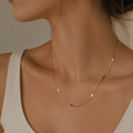 24K Gold-Filled Flat Cable Chain Necklace, 17.5"