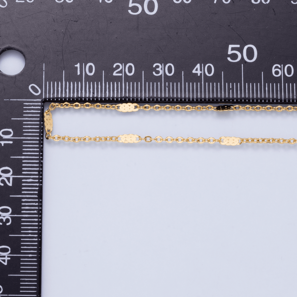 24K Gold-Filled Flat Cable Chain Necklace, 17.5"