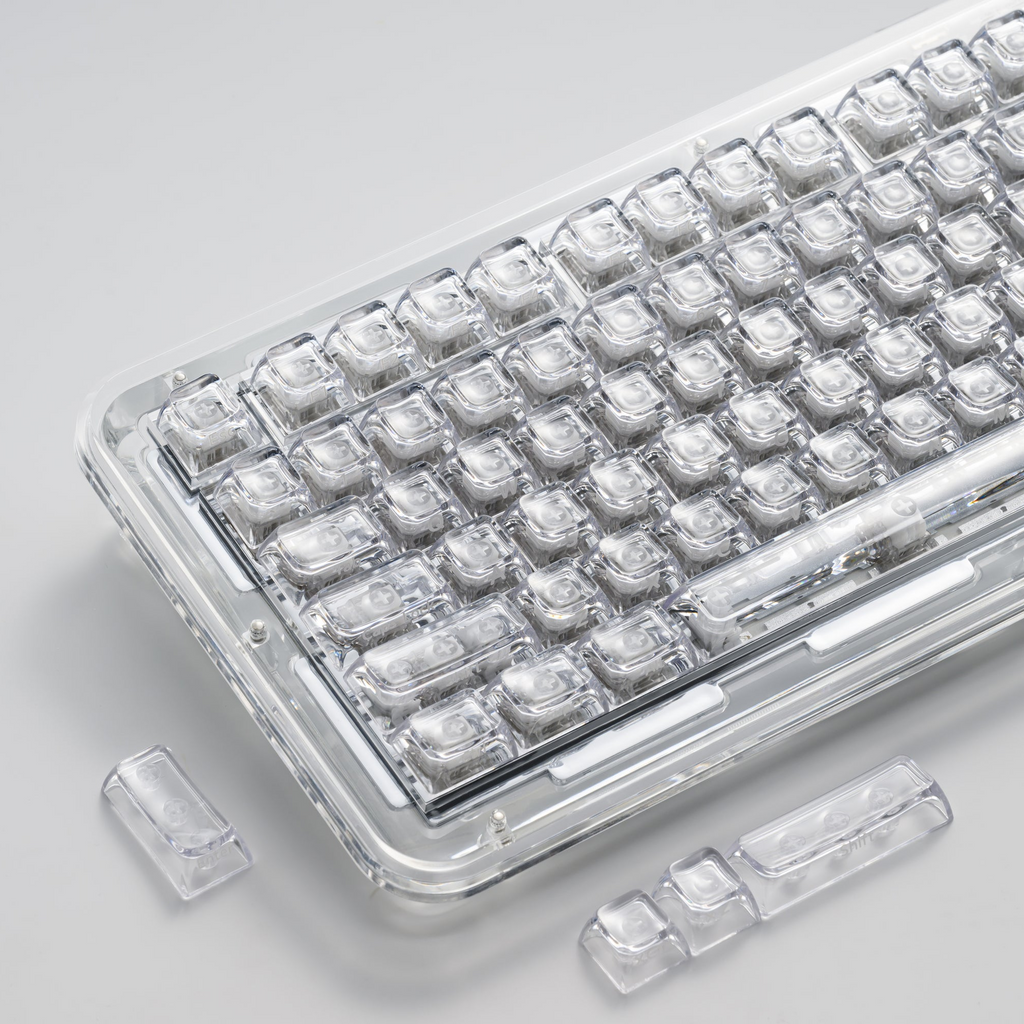 XVX Arctic Transparent SA Profile Double-Shot PC Keycap Set
