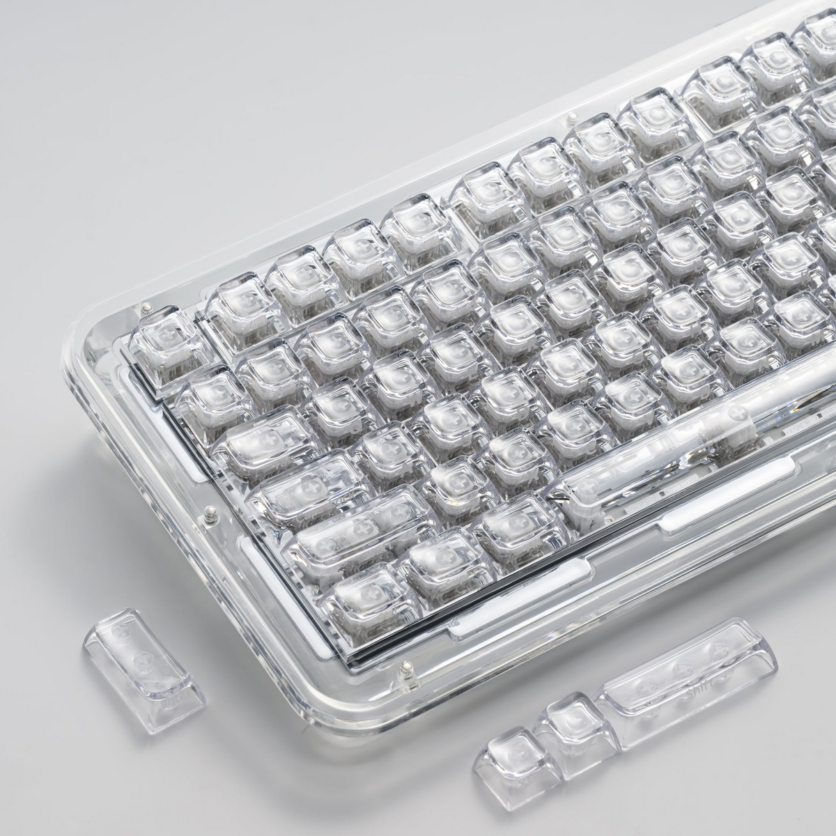 XVX Arctic Transparent SA Profile Double-Shot PC Keycap Set