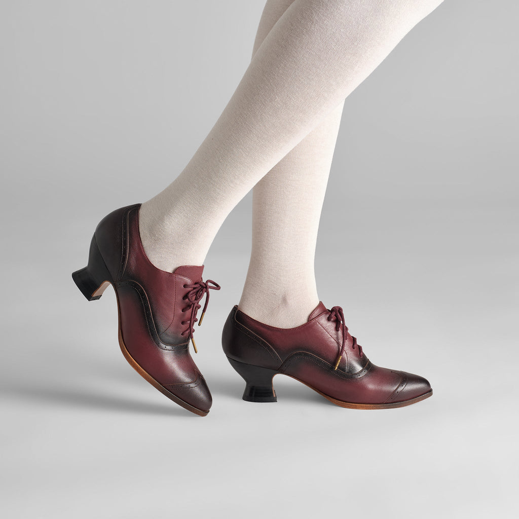 Londoner Edwardian Oxfords (Cherry)