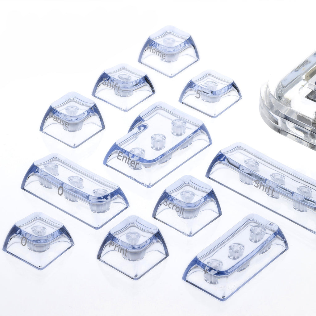 XVX Arctic Transparent SA Profile Double-Shot PC Keycap Set
