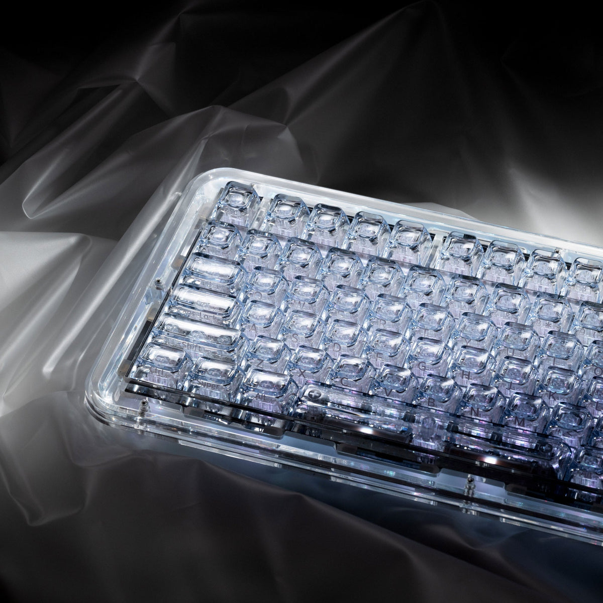 XVX Arctic Transparent SA Profile Double-Shot PC Keycap Set
