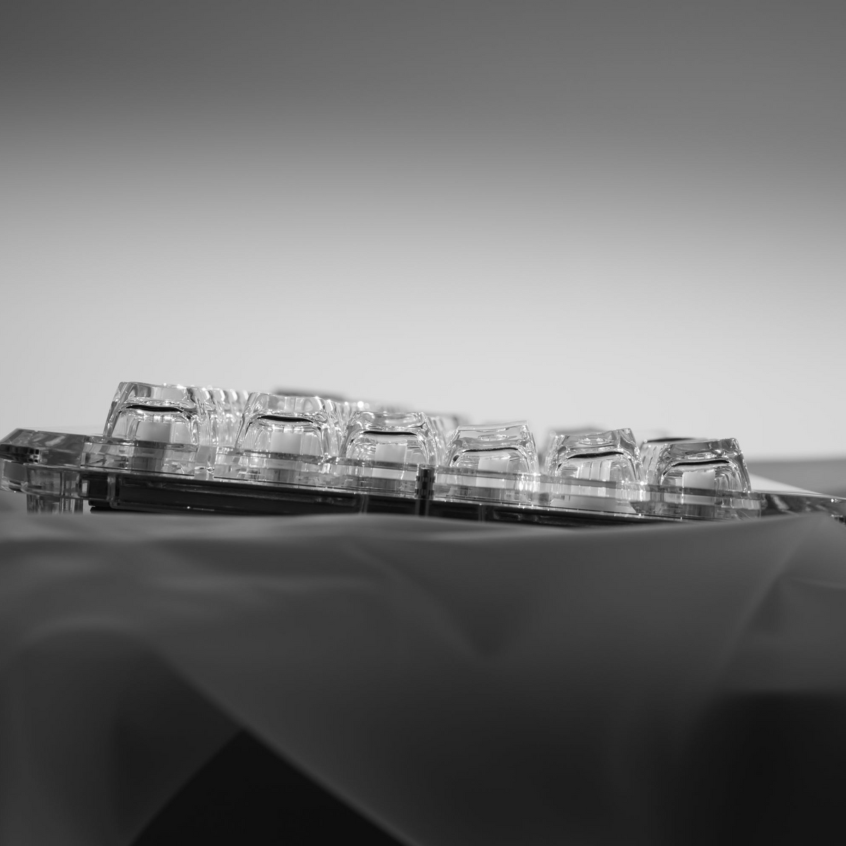 XVX Arctic Transparent SA Profile Double-Shot PC Keycap Set
