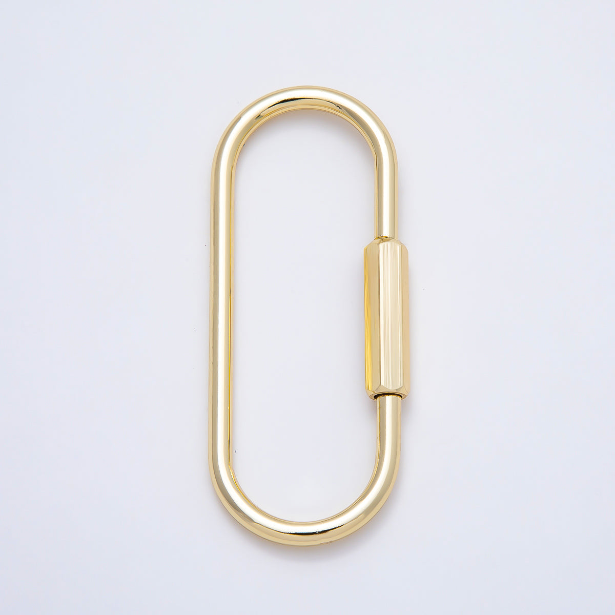 Gold-Filled Carabiner Bag Charm Keychain