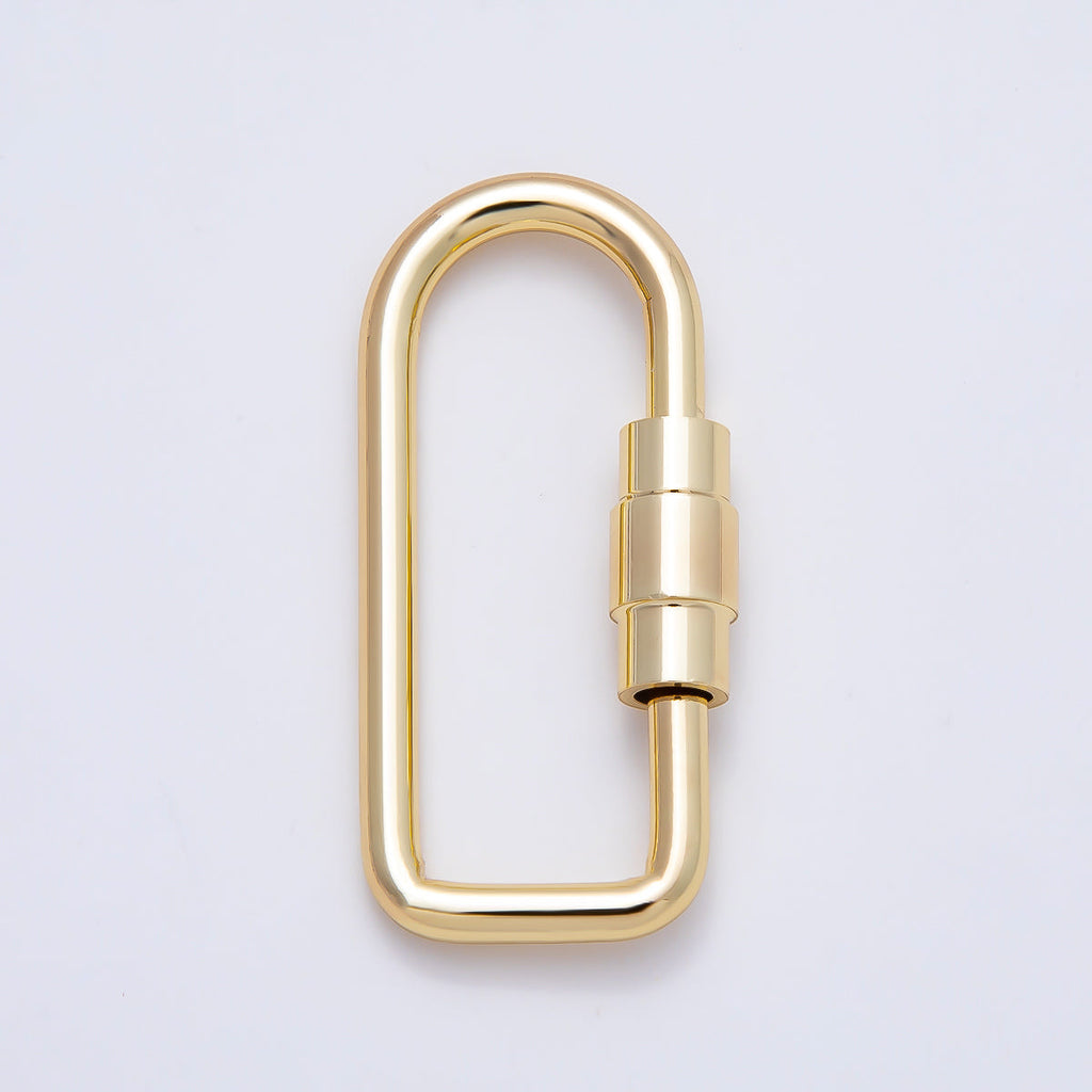 Gold-Filled Carabiner Bag Charm Keychain
