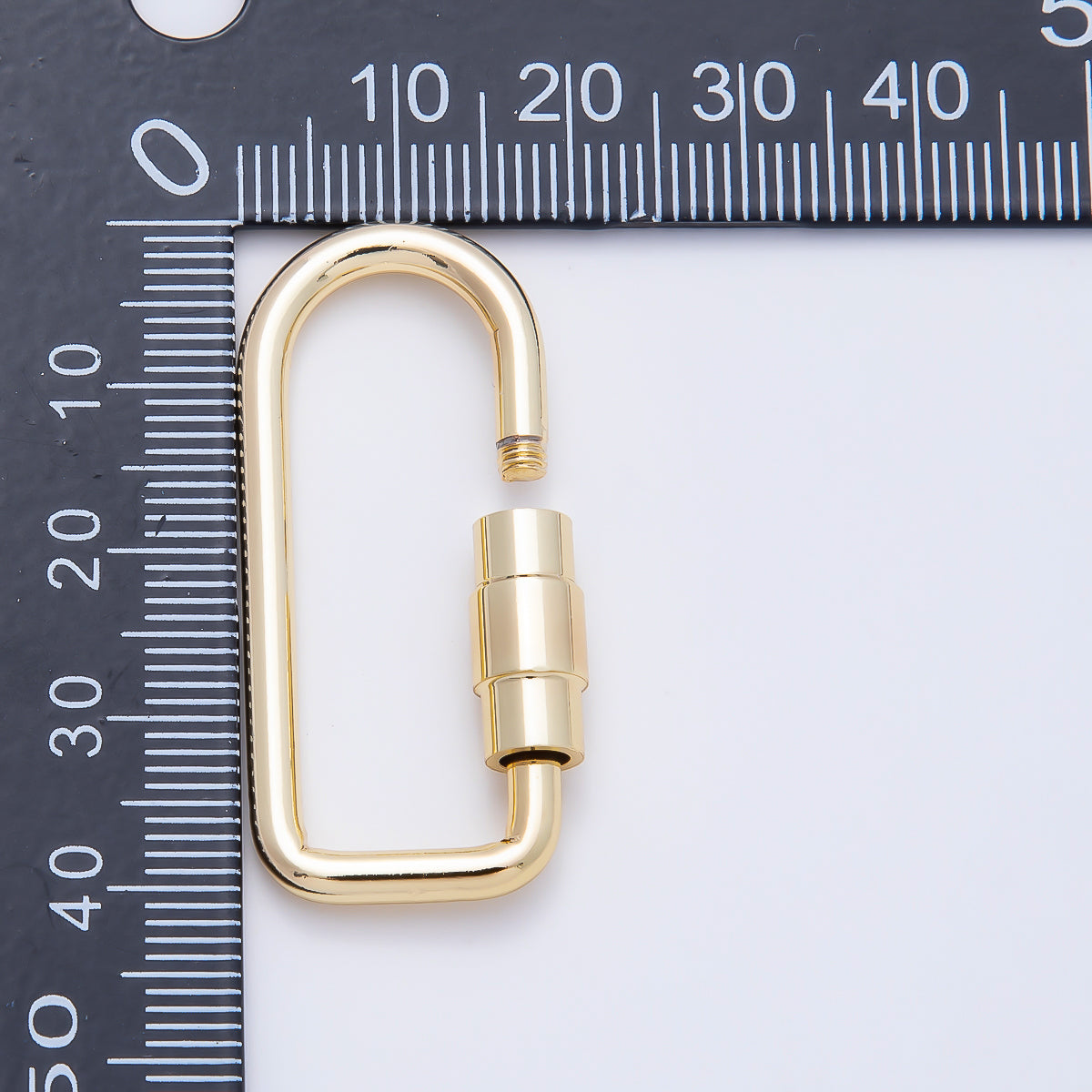 Gold-Filled Carabiner Bag Charm Keychain