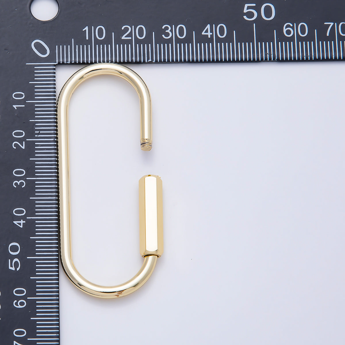 Gold-Filled Carabiner Bag Charm Keychain