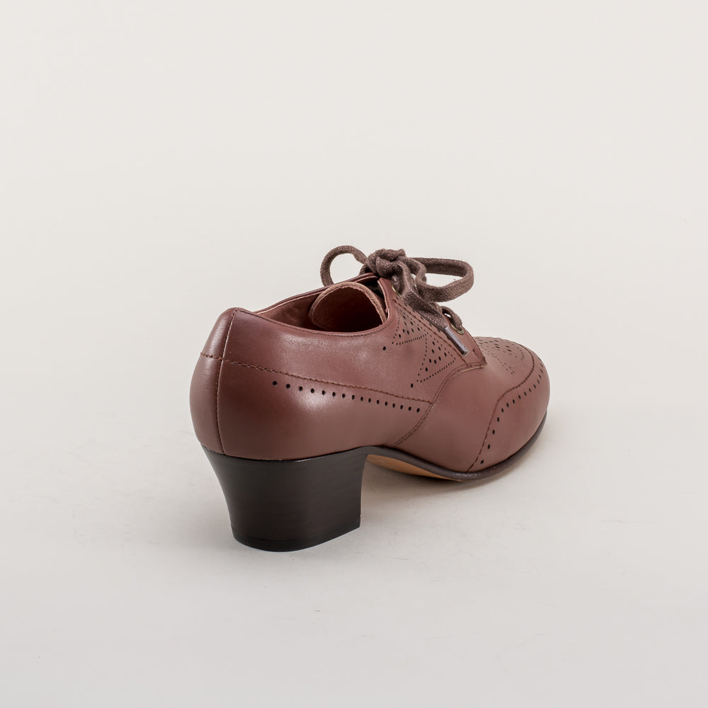 Claire 1940s Oxfords (Brown)