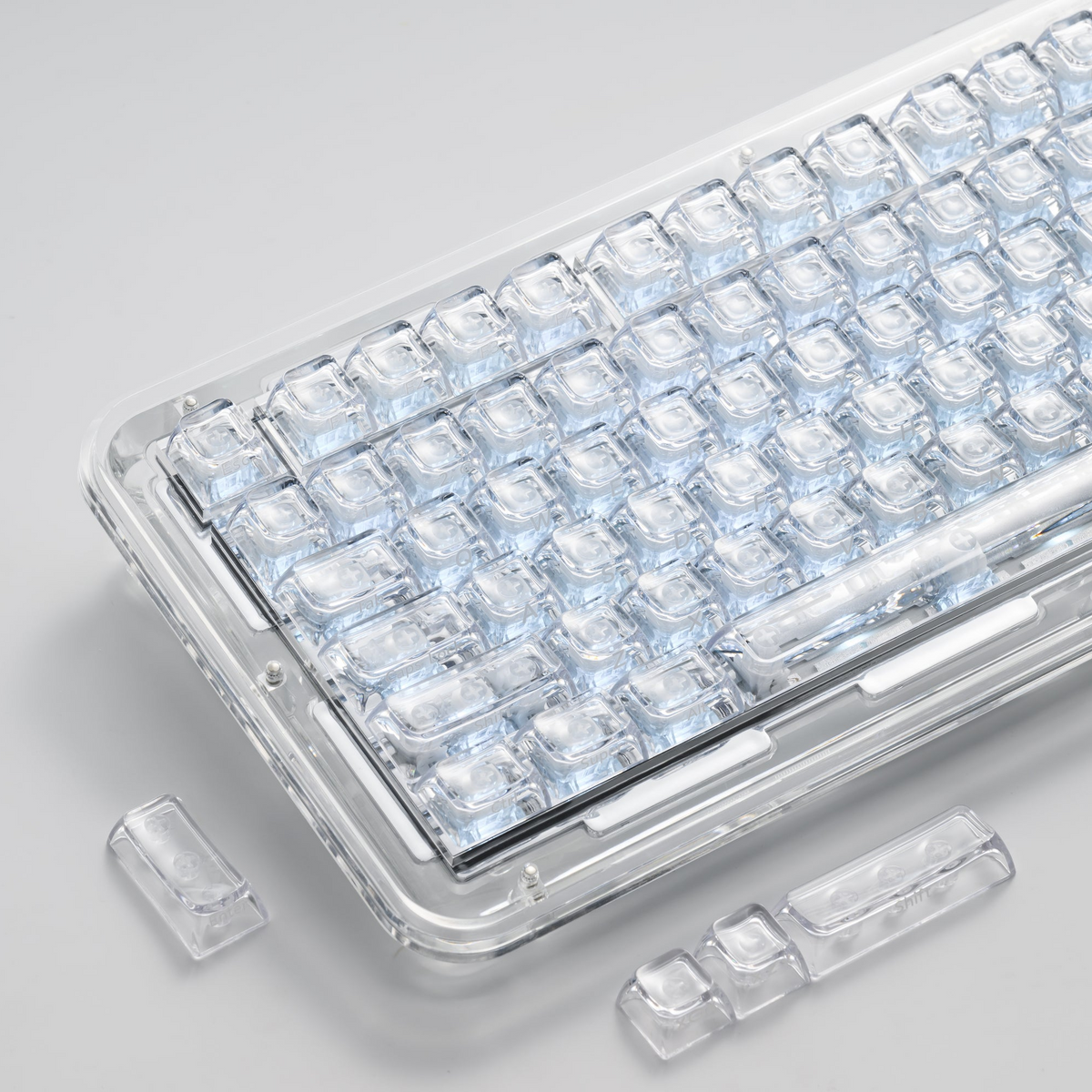 XVX Arctic Transparent SA Profile Double-Shot PC Keycap Set
